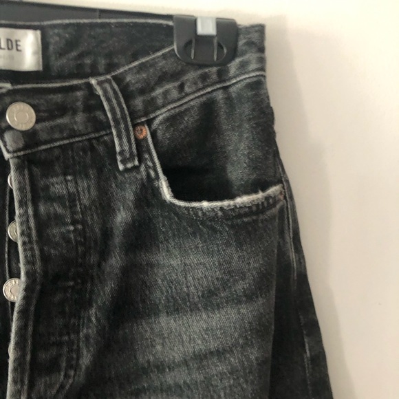 Agolde Low Slung Baggy 30.5” Jeans in Ditch Grey Wash Size 23 Waist Relaxed Fit - Picture 10 of 16